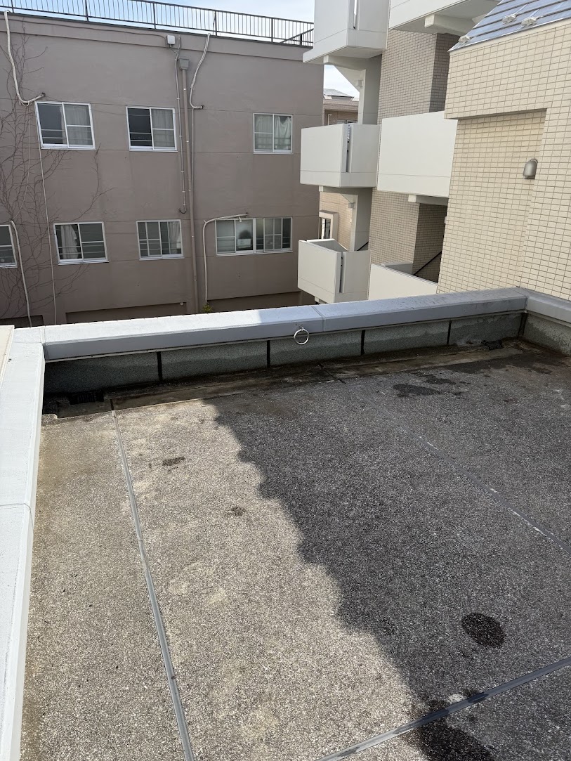 屋上清掃（排水不良改善）